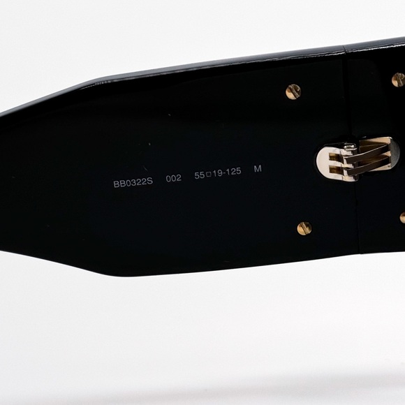 NEW BALENCIAGA BB0322S 002 CAT EYE BLACK WOMEN SUNGLASSES - Picture 8 of 9